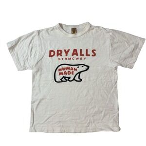 Human Made Polar Bear Tee Short Sleeve Shirt White Japan Size M